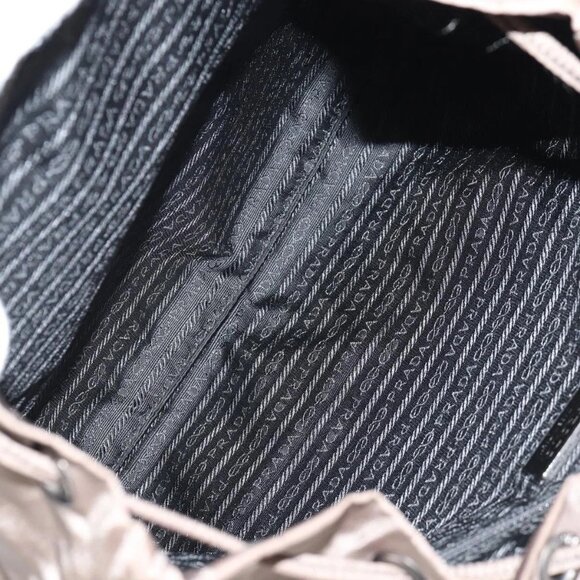 PRADA Backpack Nylon Gray Silver main image 12